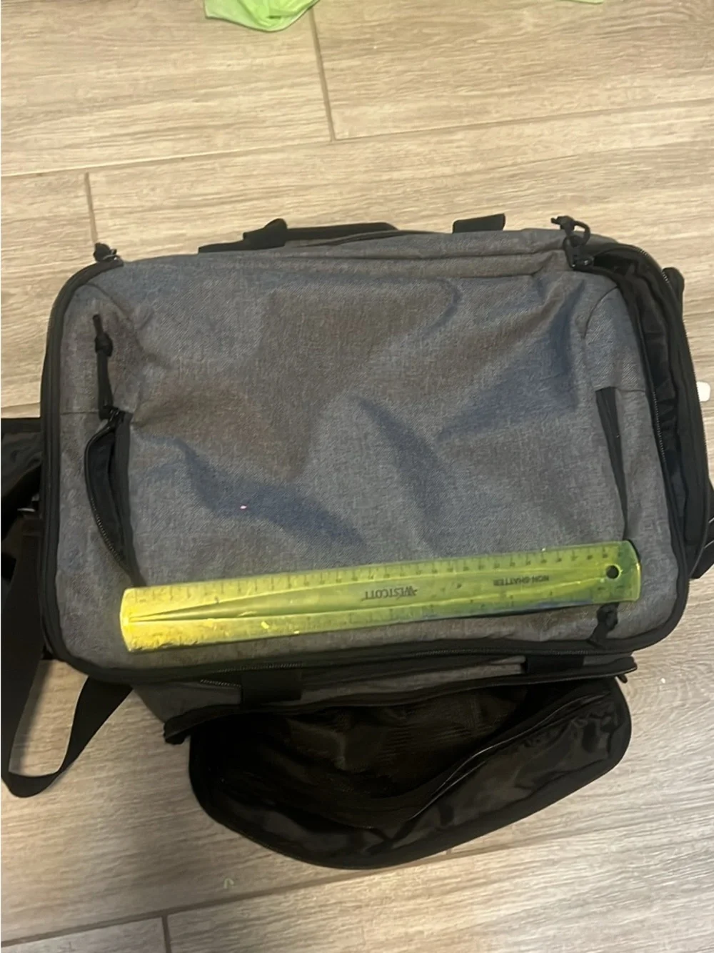 Men's Gray Travel & Laptop Shoulder Bag